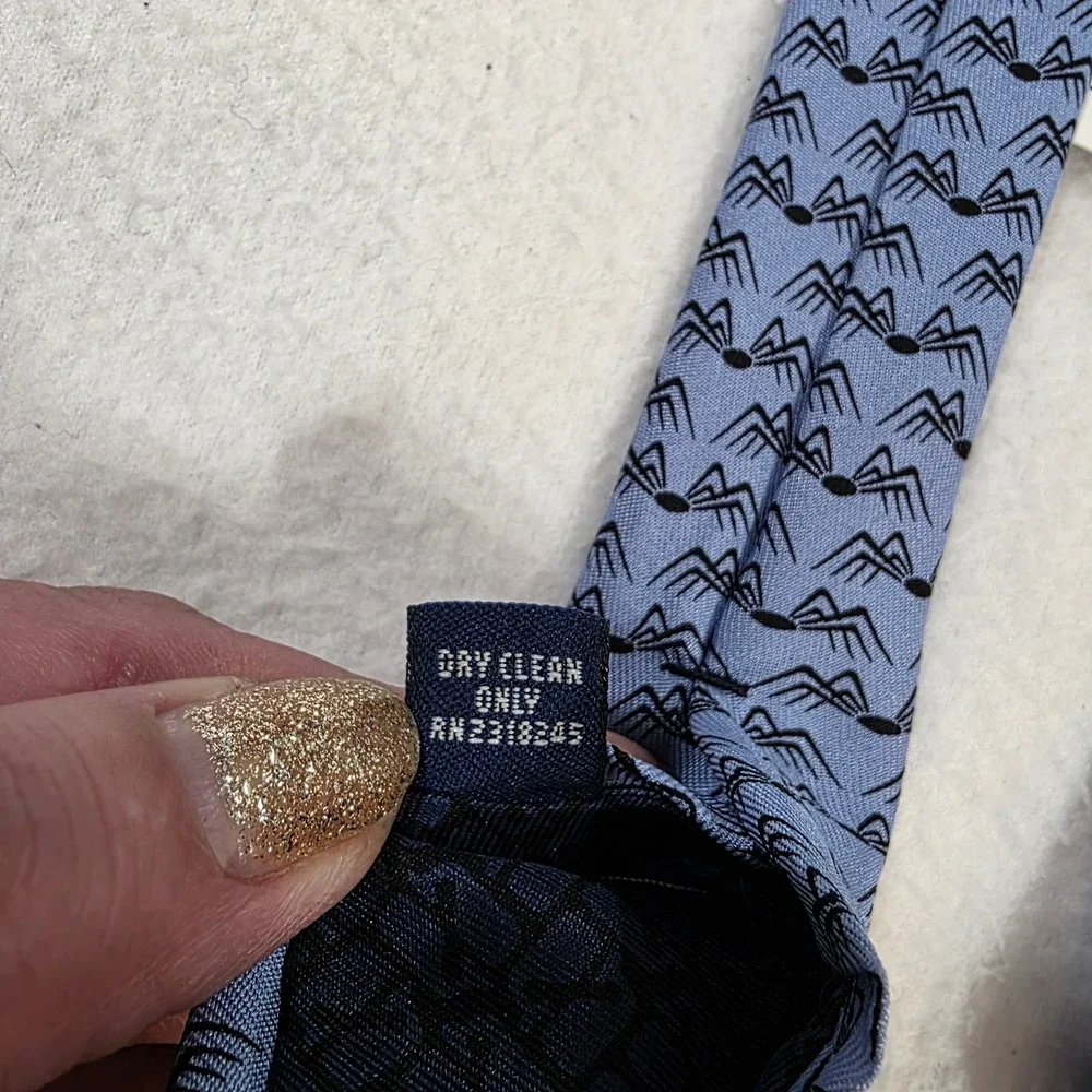 Vineyard Vines SPDR SPY Spider Silk Tie Blue Custom Collection Finance Mens